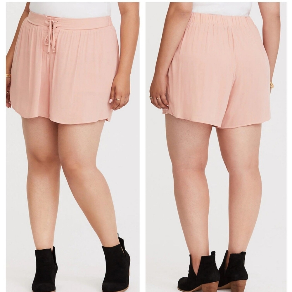 Torrid Lace up Shorts